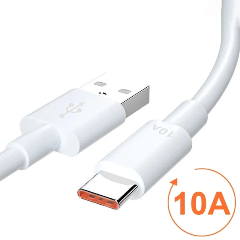 2m USB-C Schnell Ladekabel USB Typ C Daten Handy für Huawei Xiaomi ... weiss