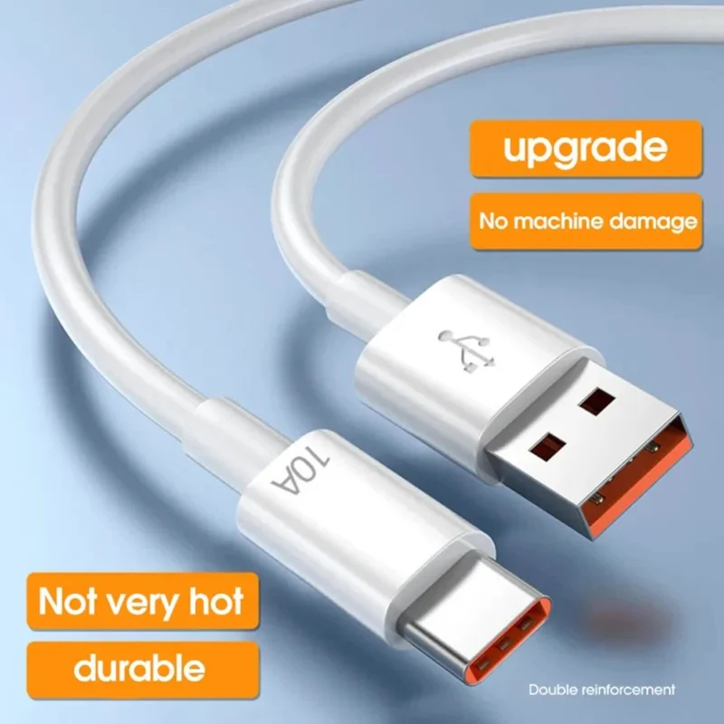 2m USB-C Schnell Ladekabel USB Typ C Daten Handy für Huawei Xiaomi ... weiss