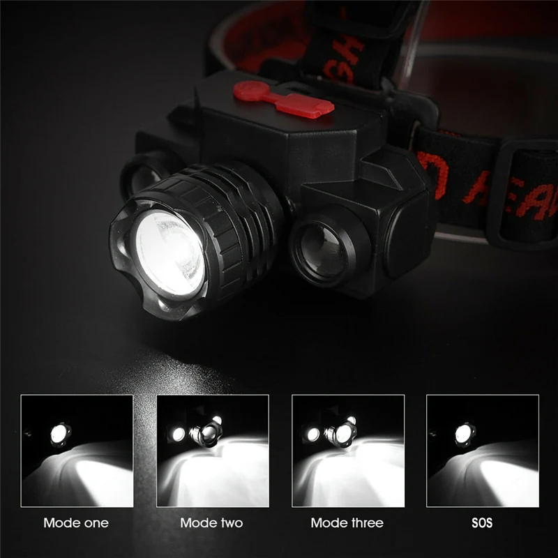 Superhelle LED Scheinwerfer Stirnlampe USB wiederaufladbare Nachtlampe T01