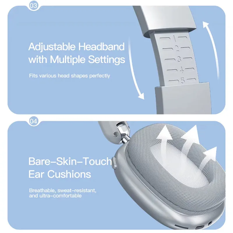 Wireless Bluetooth 5.3 Kopfhörer SY-T9 ENC Over Ear Stereo Headset