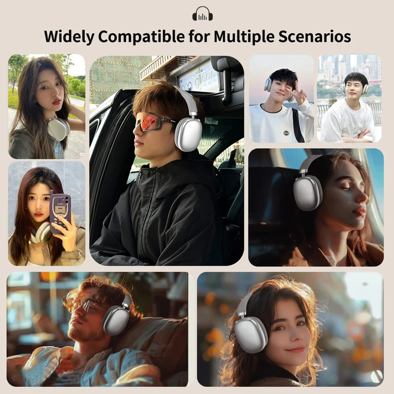 Wireless Bluetooth 5.4 Kopfhörer P959 ENC Over Ear Stereo Headset