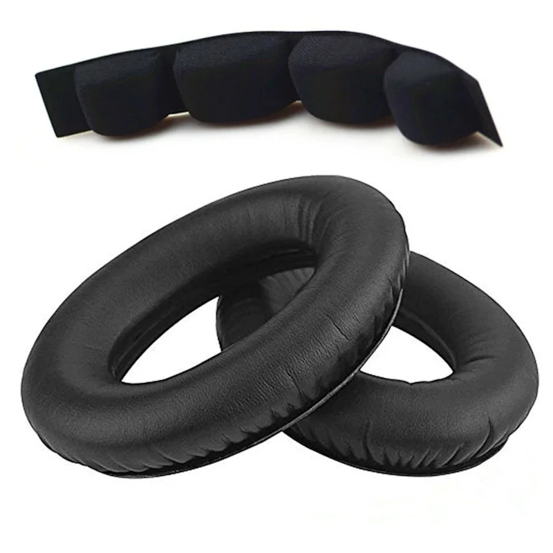 Kunstleder Ohrpolster Kopfband für Sennheiser Kopfhörer HD545, HD580, HD600, HD650, HD660