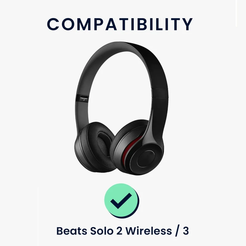 Ohrpolster für Beats by Dr. Dre Solo 2 und Solo 3 Wireless Kunstleder