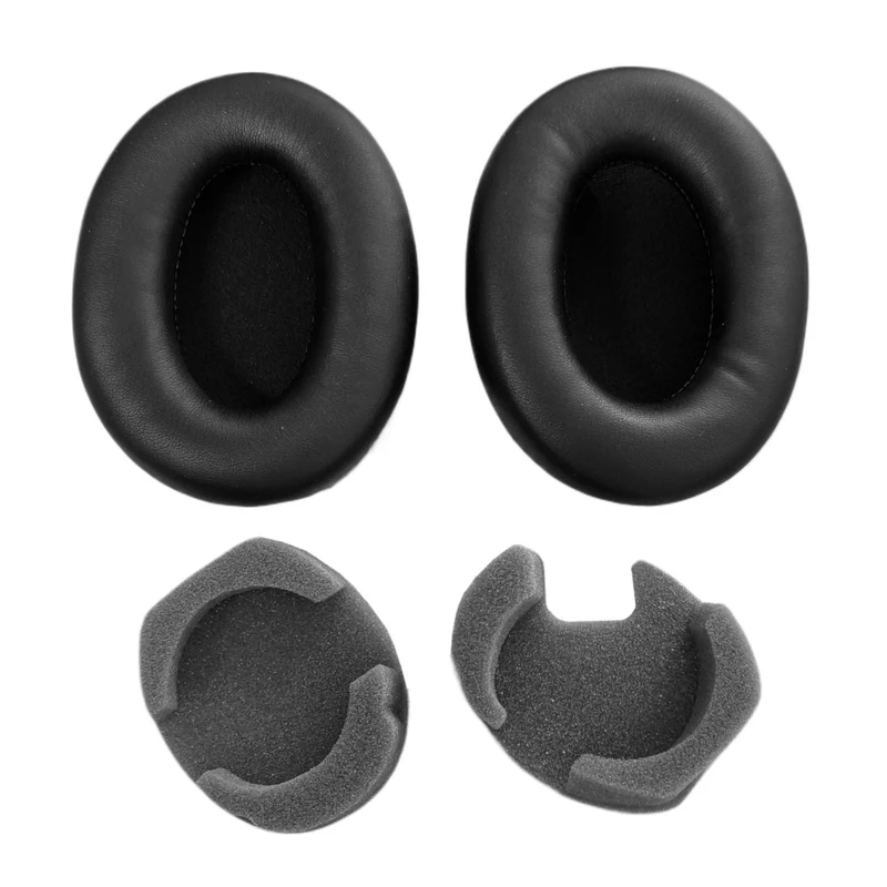 Ohrpolster für SONY WH-1000XM4 Schwarz Kopfhörer (WH1000XM4) Headphones