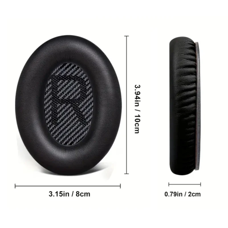 Ohrpolster für Bose QuietComfort QC35 QC15 QC45 QC25 Q35 II Schwarz