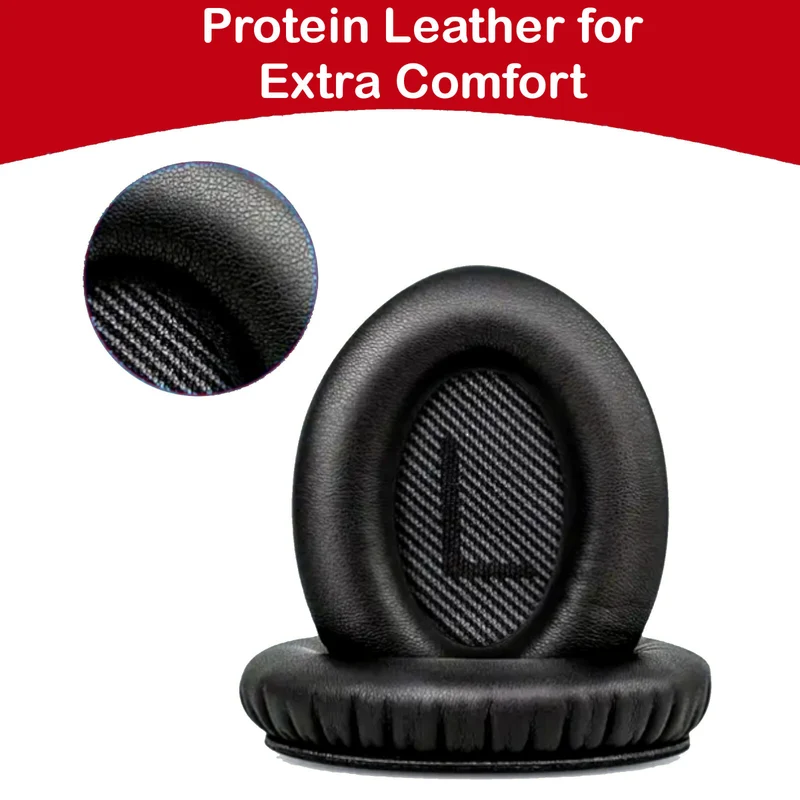 Ohrpolster für Bose QuietComfort QC35 QC15 QC45 QC25 Q35 II Schwarz