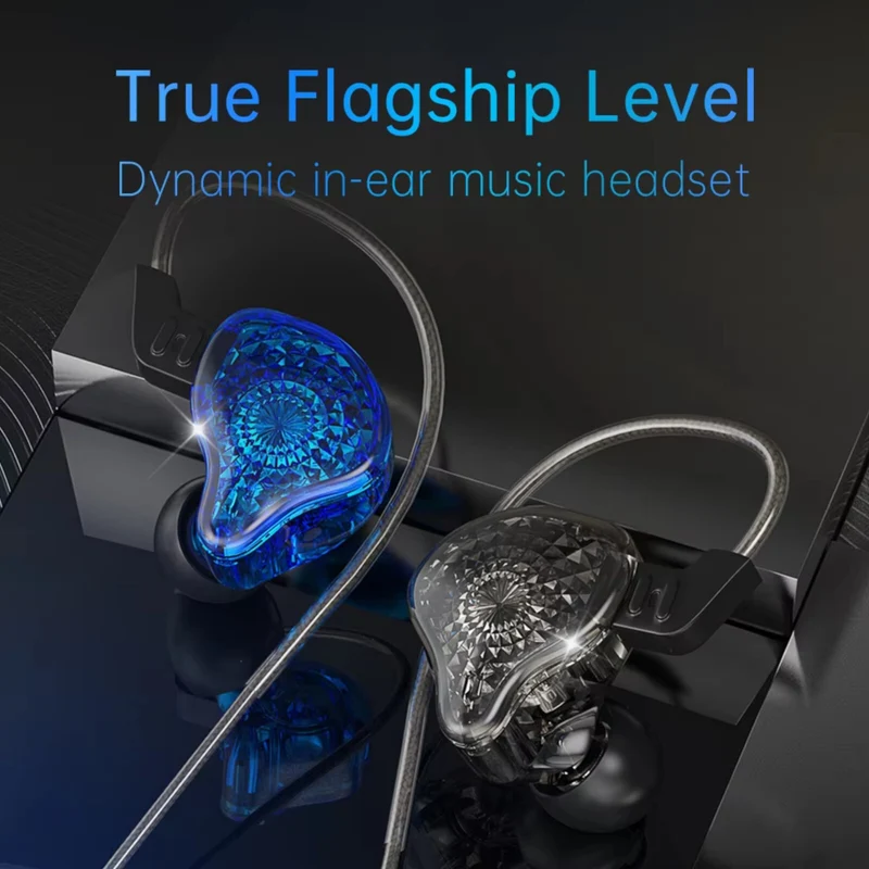 Original 3K K2 HD Professional HiFi Kopfhörer Headset Premium In-Ear Blau