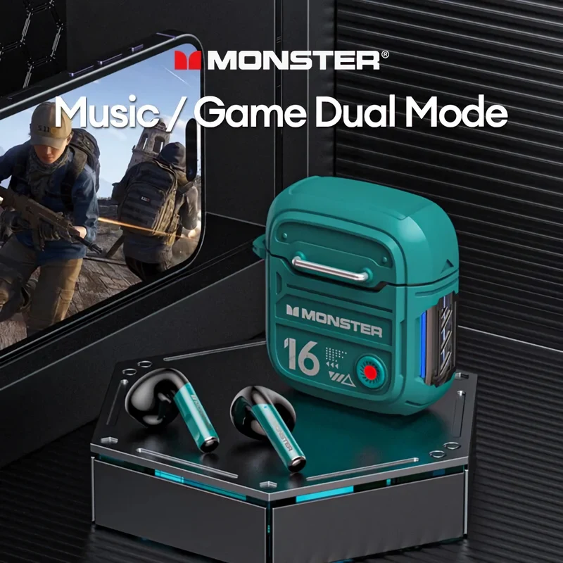 Monster Airmars XKT16 Bluetooth Earphones Wireless Headphones Earbuds