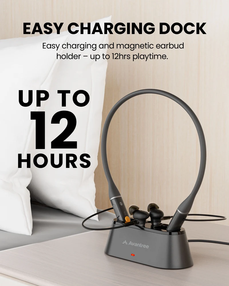 Loop | Auracast Neckband Earbuds with Charging Dock