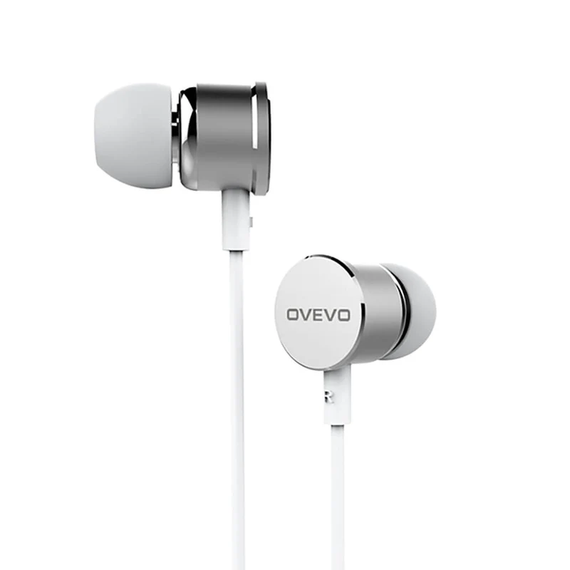 Mega Bass OVEVO S8 Premium In-Ear Earphone Headset Mic Hardcase Schwarz Weiss