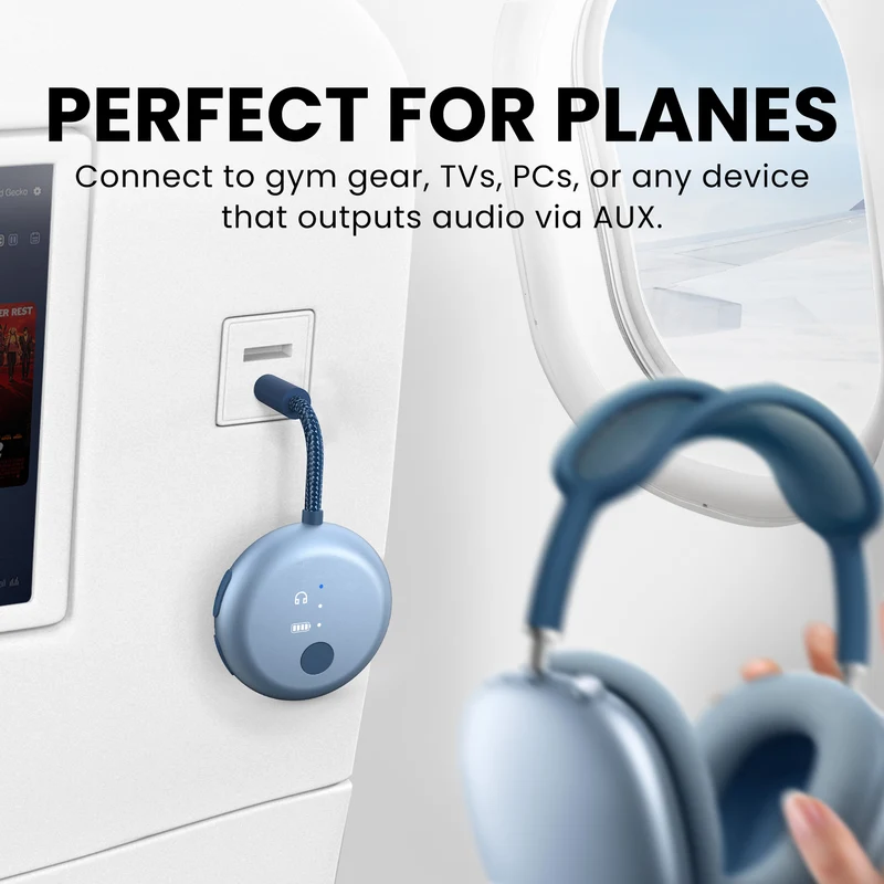 SoundJet R1 | Airplane Bluetooth Adapter for Two Headphones
