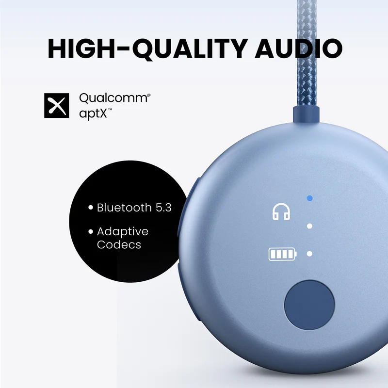 SoundJet R1 | Airplane Bluetooth Adapter for Two Headphones