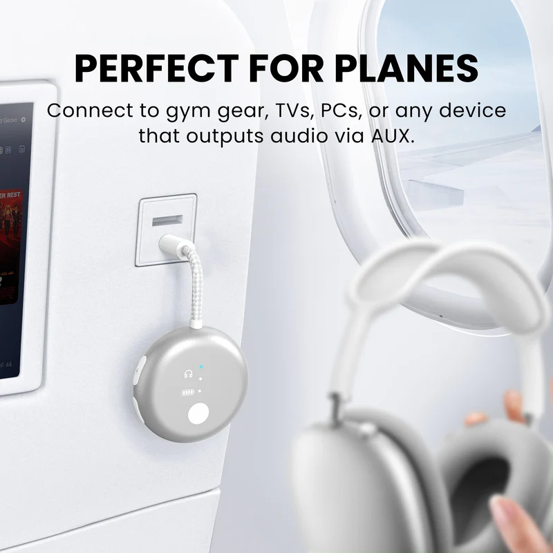 SoundJet R1 | Airplane Bluetooth Adapter for Two Headphones