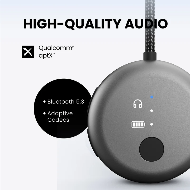 SoundJet R1 | Airplane Bluetooth Adapter for Two Headphones