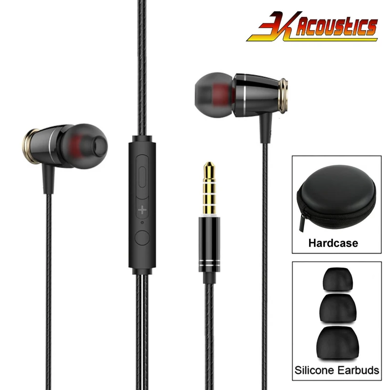 Super Bass In-Ear Kopfhörer Ohrhörer M6 Headset Earphone Headphone + Hardcase