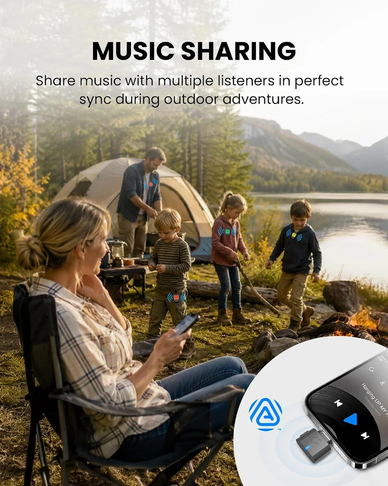 ShareCast (HomeBuddy) | Clip-On Auracast Speaker Set