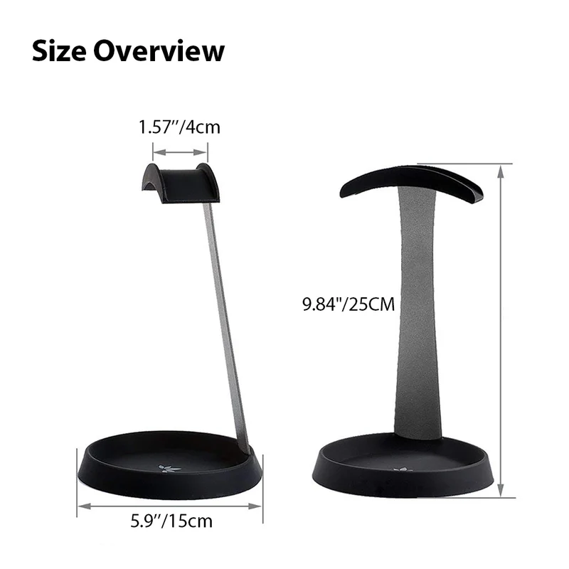 HS102 | Aluminum Headphone Stand with Cable Holder