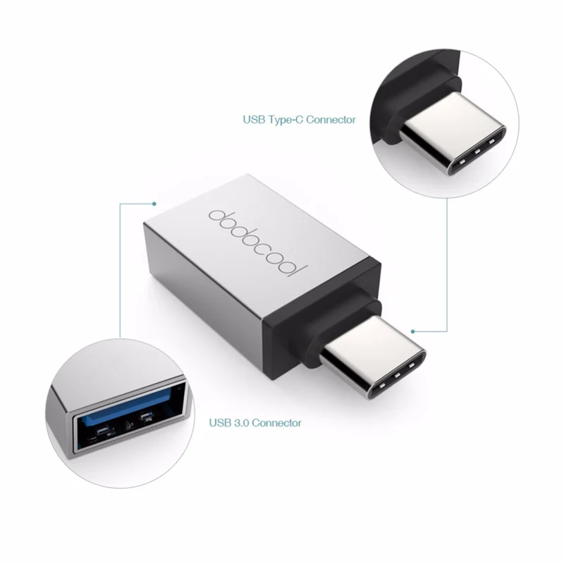 USB-C 3.1 zu USB -A 3.0 Adapter Stecker OTG Konverter Buchse Typ C auf A