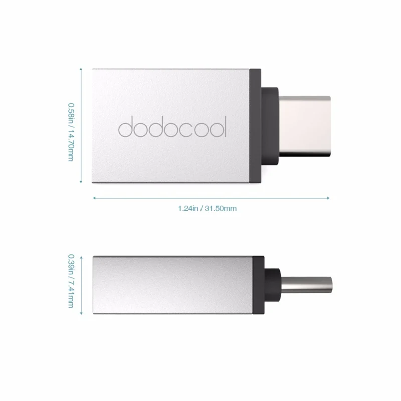 USB-C 3.1 zu USB -A 3.0 Adapter Stecker OTG Konverter Buchse Typ C auf A