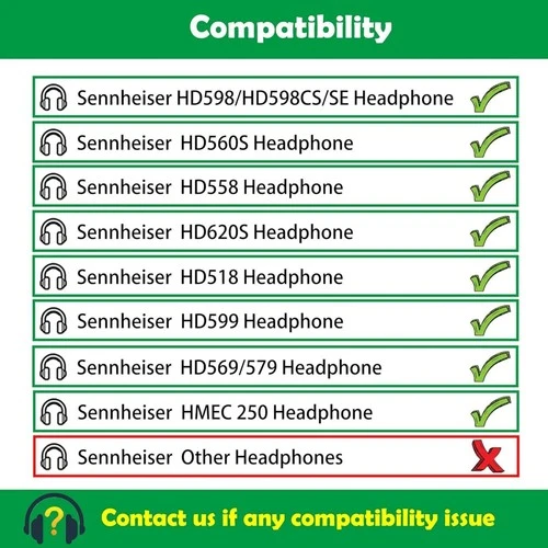 Kunstleder Ohrpolster Sennheiser Kopfhörer HD620S HD560S HD400Pro HD598 HD599...