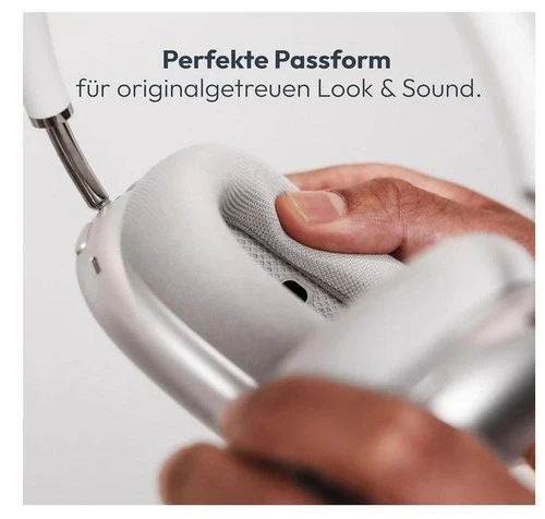 Ohrpolster für Apple AirPods Max Ersatzpolster Space Grau - Silber - Ear PAds