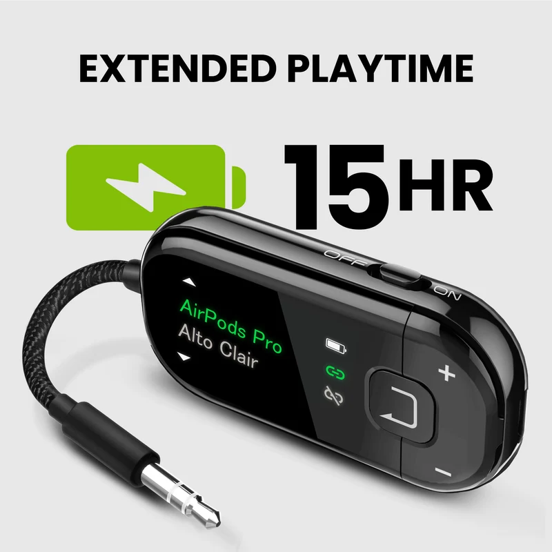 Voyager | Bluetooth Airplane Adapter with Auracast