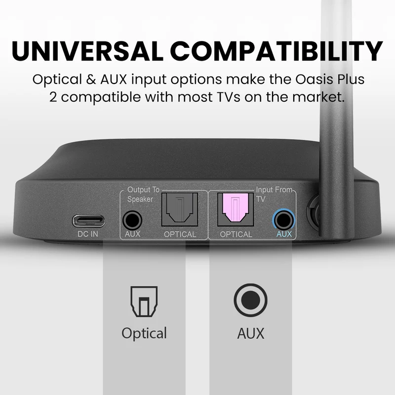 Oasis Plus 2 | Bluetooth Transmitter for TV, PC