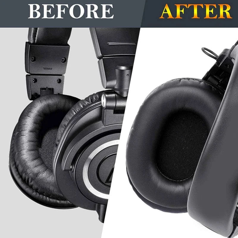 Ohrpolster Audio Technica schwarz für ATH M50X M40X M30X M20X MSR7 SX1