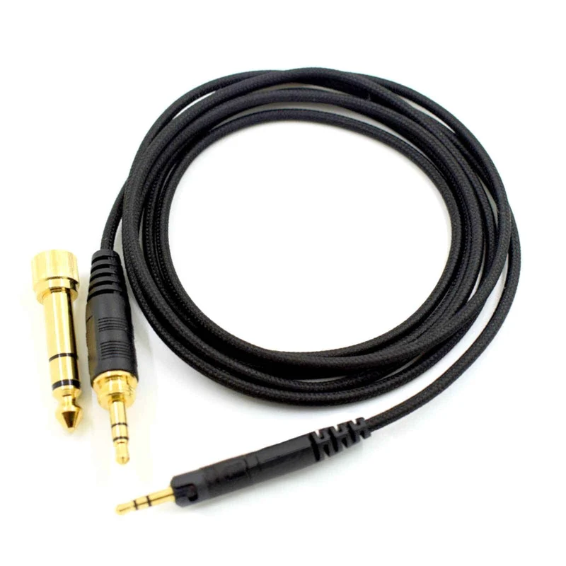 2m Premium Nylon Anschlusskabel Sennheiser HD559 HD560S HD569 HD598 HD599 HD558 ..