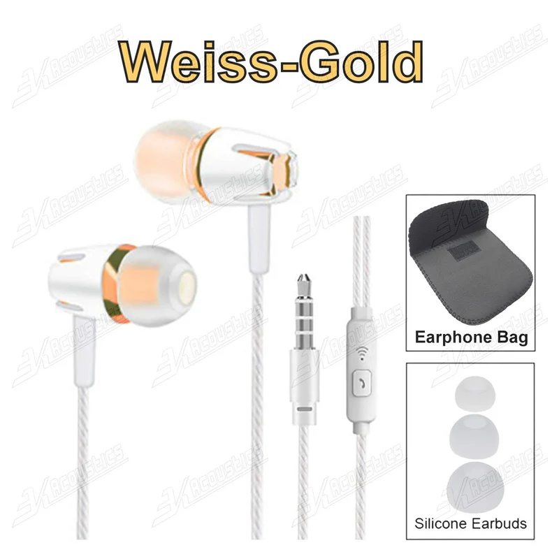 Super Bass In-Ear Kopfhörer Ohrhörer S9 Headset Earphone Headphone + Tasche