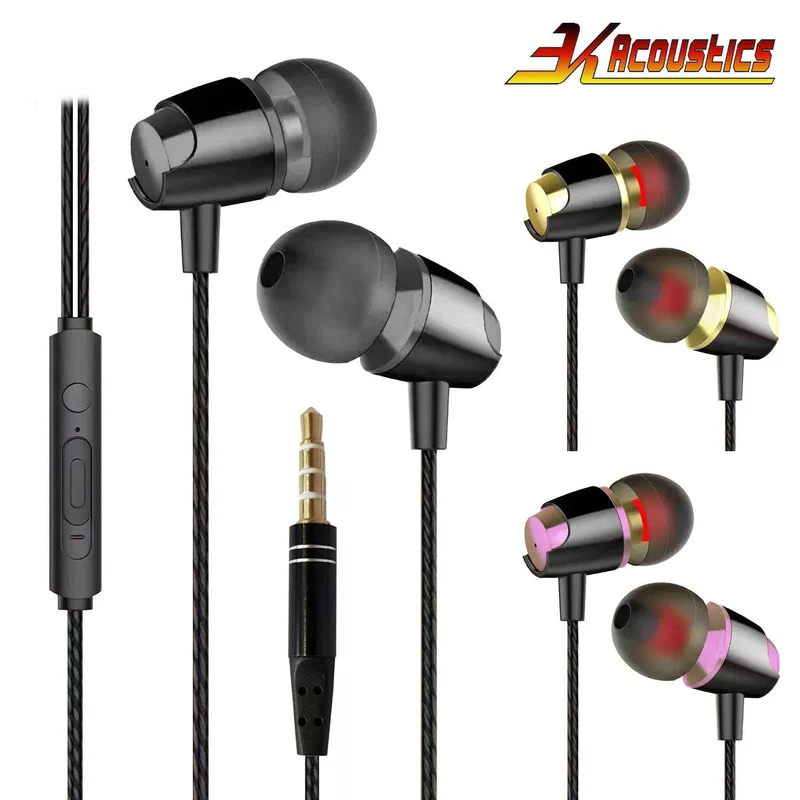 In-Ear Kopfhörer R4 – Mega Bass Klang, kabelgebunden + Hardcase