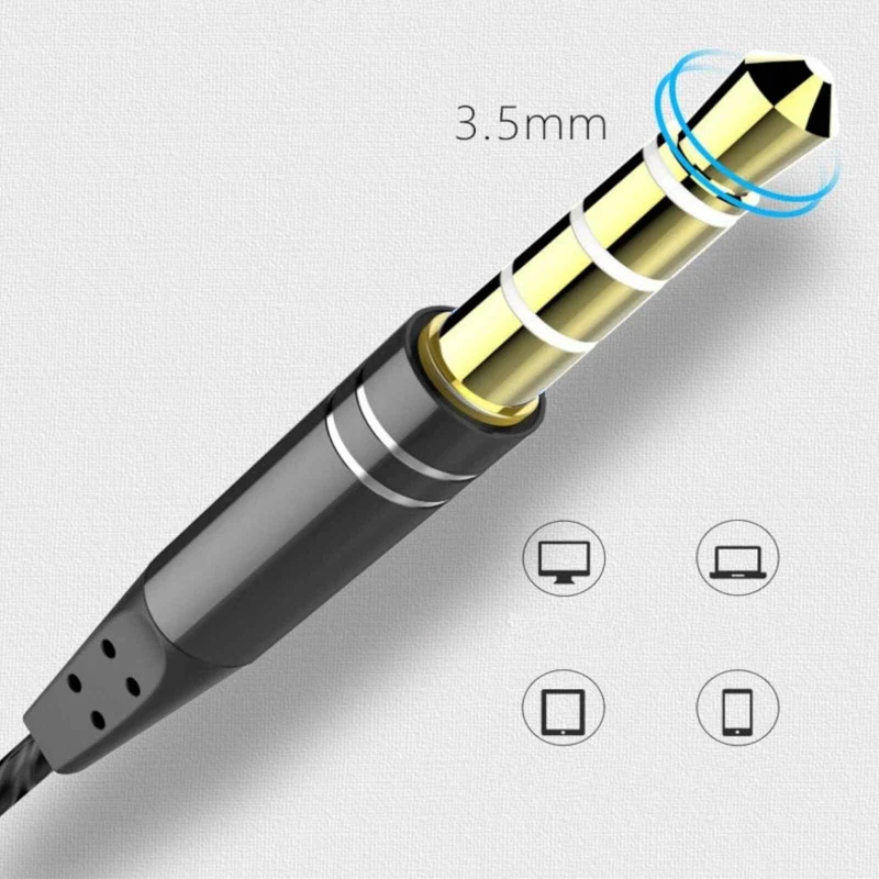 In-Ear Kopfhörer R4 – Mega Bass Klang, kabelgebunden + Hardcase