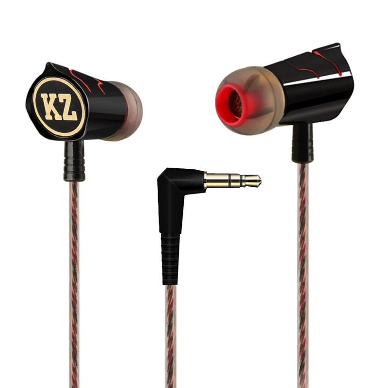High-End Kopfhörer KZ ED8 Pro Schwarz-Rot In-Ear Ohrhörer