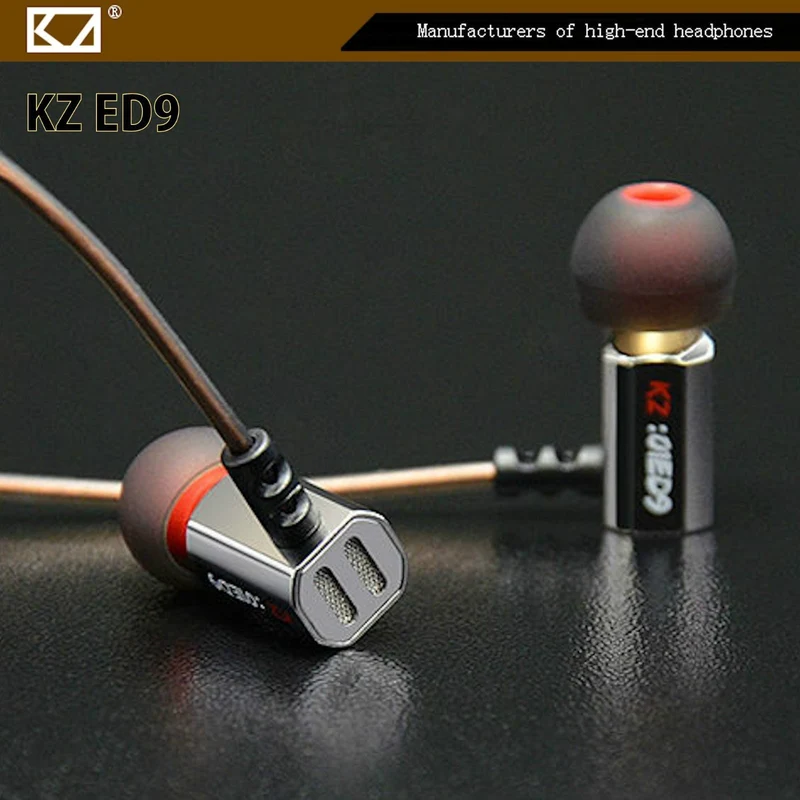 High-End Headset Kopfhörer KZ-ED9 Silber Professional In-Ear-Headset Ohrhörer