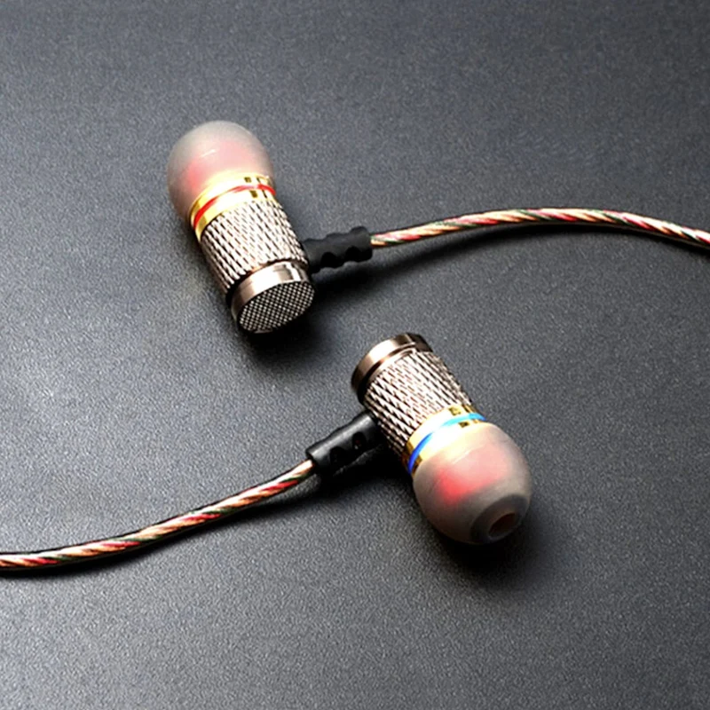 High-End Headset Kopfhörer KZ ED2 HS Professional Gunmetal In-Ear in PU Hardcase