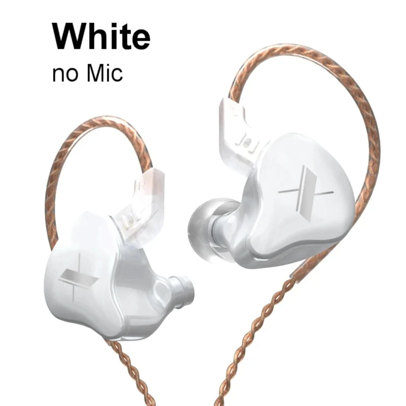 KZ EDX High-End Professional HiFi In-Ear Kopfhörer Headset Schwarz Weiß Kristall