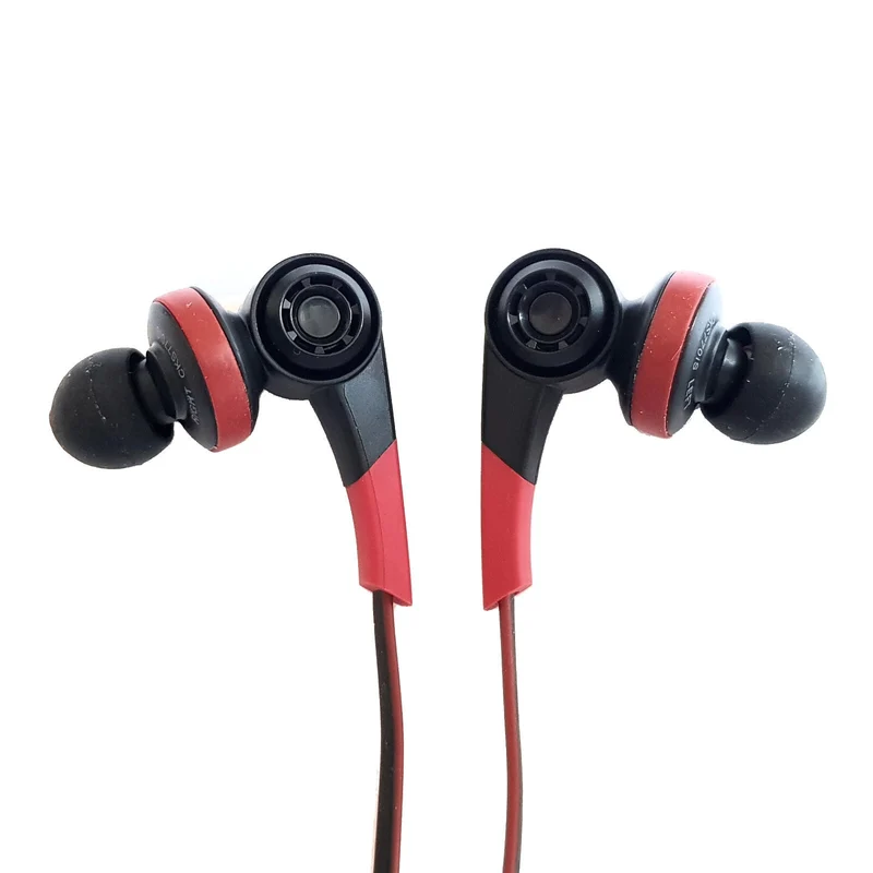 Audio-Technica ATH-CKS770IS – In-Ear Kopfhörer mit Mikrofon (Rot)