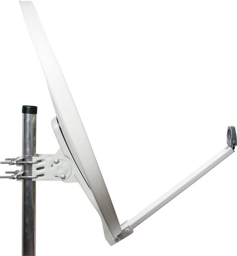 Aluminium Satellitenschüssel 88 cm Anthrazit/Hellgrau/Ziegelrot