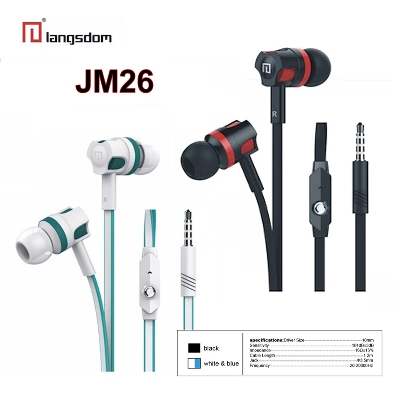 Super Bass In-Ear Kopfhörer Headset Earphone JM26 für Samsung Xiaomi LG HTC