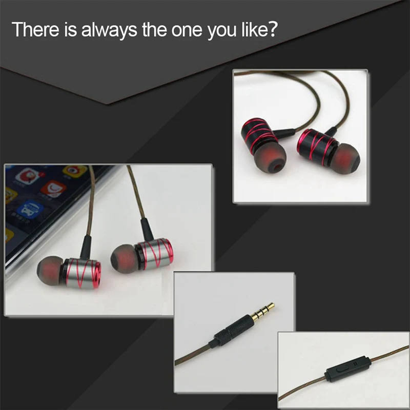 High-End Headset Kopfhörer KZ ED1HS Schwarz Rot In-Ear in PU Hardcase - Bass