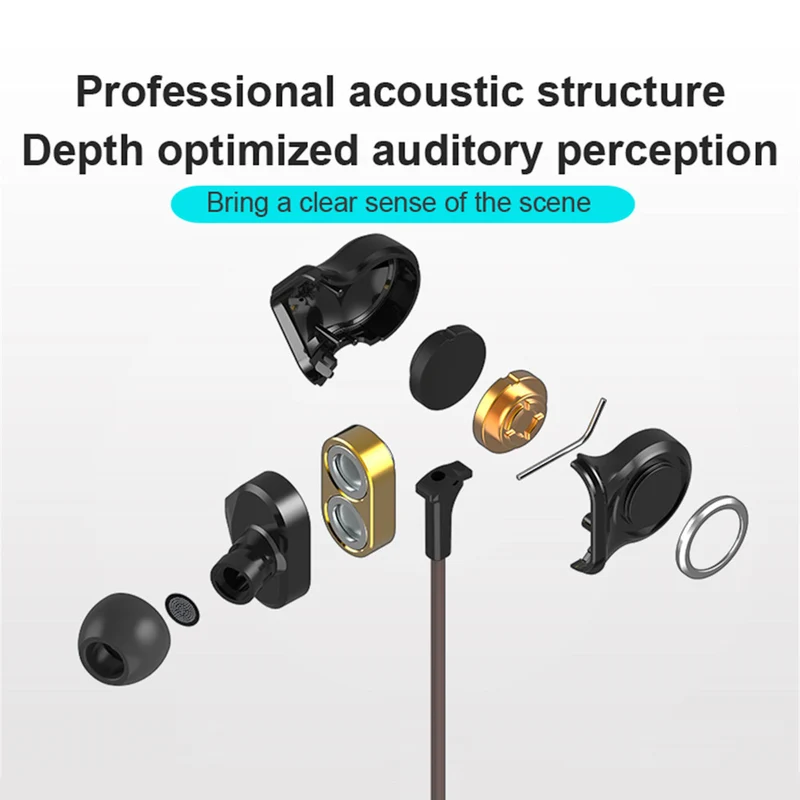 High-End In-Ear Headset 3 Unit Drive Professional HiFi Kopfhörer Micro i8