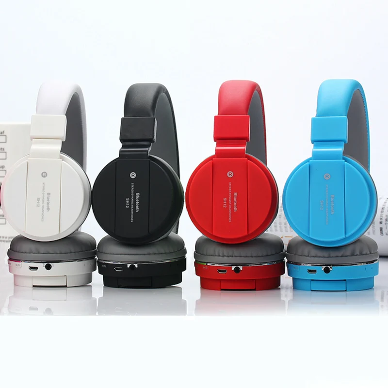 Bluetooth Kopfhörer/Headset SH12 Wireless Headphone TF-Karte 3.5 mm viele Farben