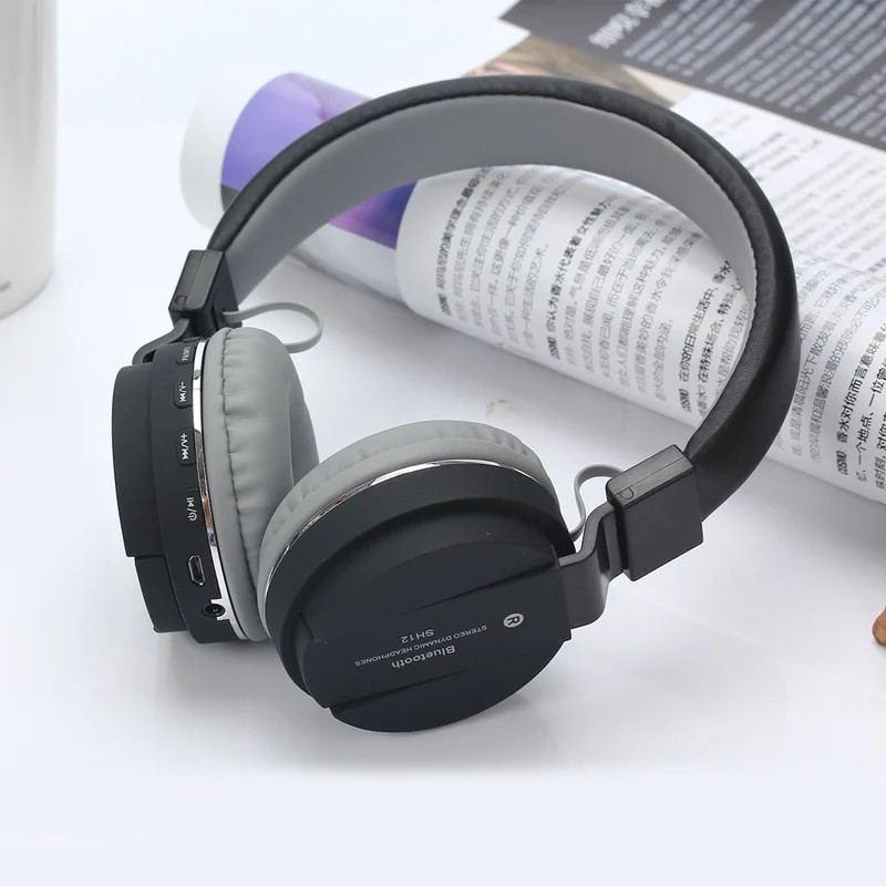 Bluetooth Kopfhörer/Headset SH12 Wireless Headphone TF-Karte 3.5 mm viele Farben