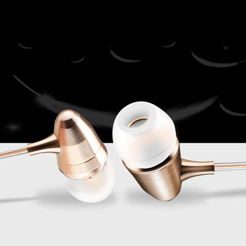 Super Bass In-Ear Kopfhörer KZ X6 X6HS Gold High-End Headset Headphones PU Case
