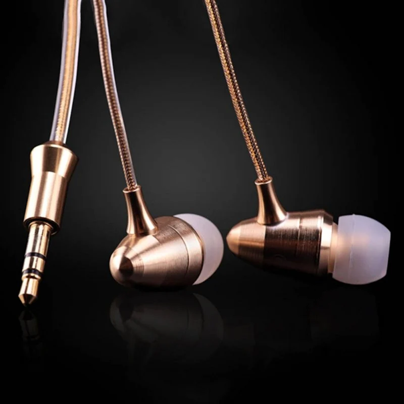 Super Bass In-Ear Kopfhörer KZ X6 X6HS Gold High-End Headset Headphones PU Case