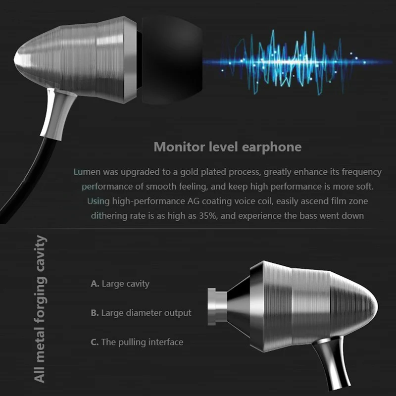 MEGABASS In-Ear Kopfhörer Earphone X6 Pro Silber Metal Version Beats
