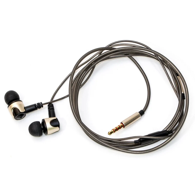 Super Bass High-End In Ear Kopfhörer QKZ DM4 Gold Ohrhörer, austauschbare Kabel