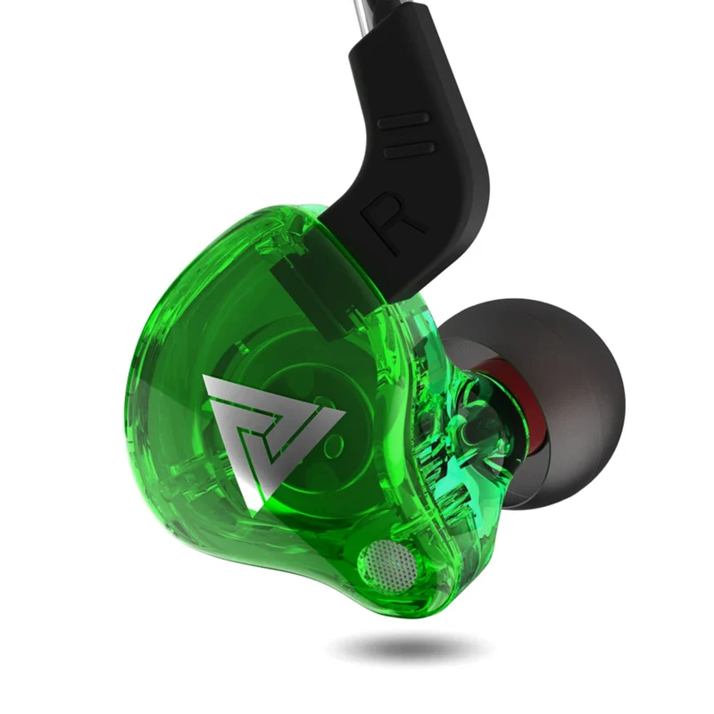 QKZ AK6 Hi-Res In-Ear-Kopfhörer Ohrhörer 105dB mit HD Mikrofon Bass Boost Grün