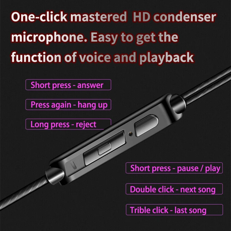 QKZ AK6 Hi-Res In-Ear-Kopfhörer Ohrhörer 105dB mit HD Mikrofon Bass Boost Gold