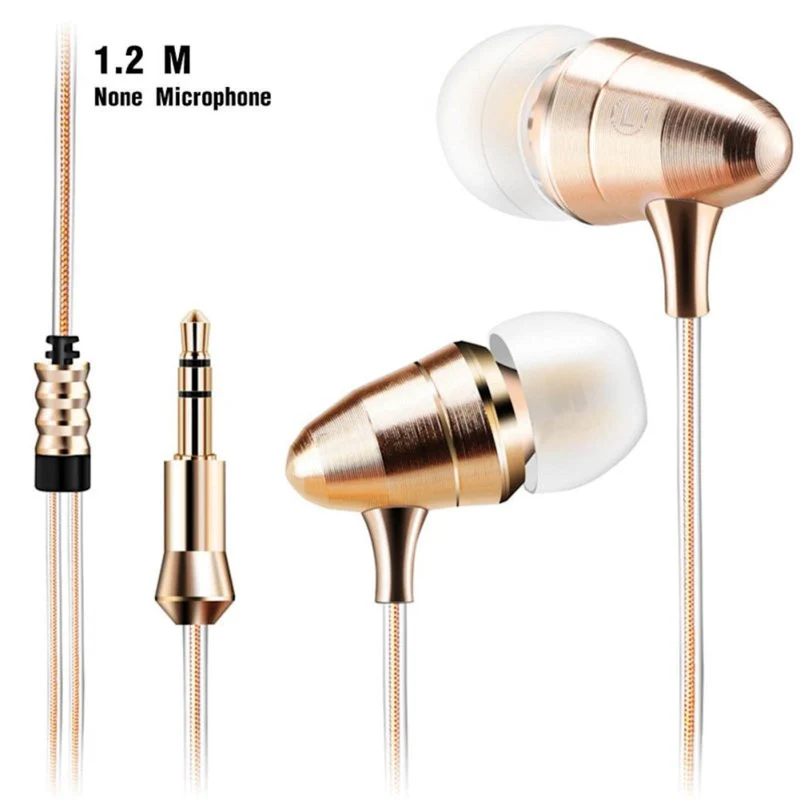 Super Bass In-Ear Kopfhörer KZ X6 X6HS Gold High-End Headset Headphones PU Case